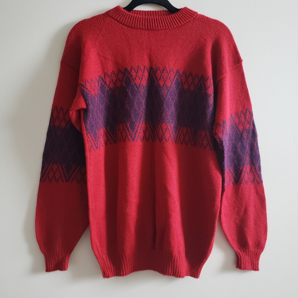 Alpaca Warehouse Argyle Knit Sweater